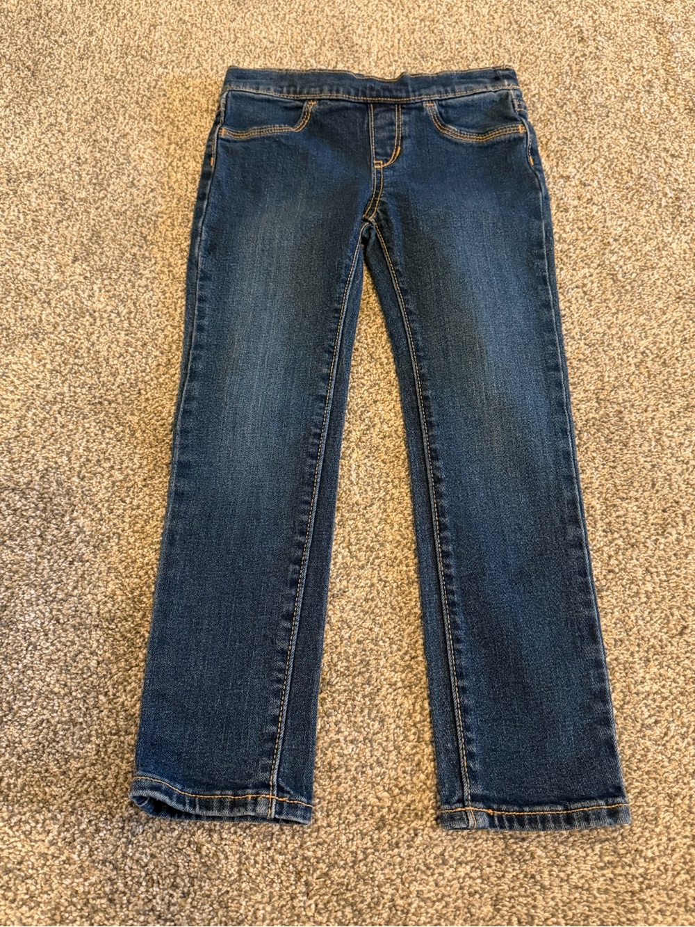 Dark Blue Girl’s Straight-Leg Jeans